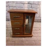 Mini Jewelry Nook Cabinet Has Built In Music Box