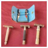 4 Vintage Gillette Razors