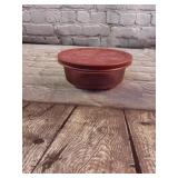 Corning Small Burgundy Dish with Lid
