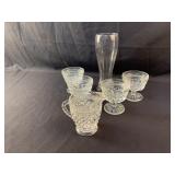 Vintage Wexford Anchor Hocking Creamer Cup Set