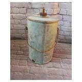 Vintage Galvanized Bucket with Spring Cap