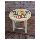 Vintage Time Out Stool with Timer