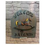Rocking Horse Welcome Sign