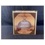 2pc Round Butter Dish & Cover /Cheese Plate in