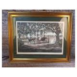 High Cotton Framed Painting Print - 41" Wide x