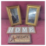 Mirrors and other wall hangings