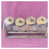 Cannister Set in Shelf Unit