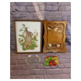 Lot of Strawberry Decor - Wall Hanger, 2 Pictures