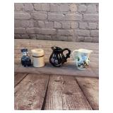 3 Tiny Nic Nac Pitchers plus One Boy Shaker