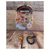 Small Makeup Case, Jewelry Box with Pin and