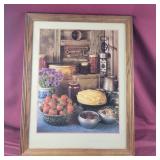 Strawberry Crepes Framed Lithograph (photo by