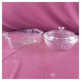 Pyrex Covered Casserole Dish and Loaf Pan