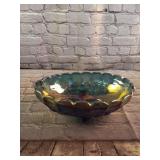 Vintage Blue Indiana Carnival Glass Center Bowl