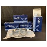 4 Pairs of UVEX Safety Goggles