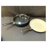 GreenPan Skillets with 1 interchanging Lid