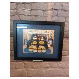 Bear Family Framed Artwork