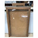 Glass door Display Case with cork backing