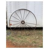 Metal Wagon Wheel- Missing 2 spokes 54R