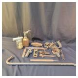 Box Lot Tools, Sprayers, Crowbar, File, planer,
