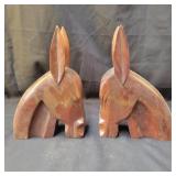 Wood Donkey Bookends