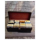Lot of 8 Track Tapes with Case