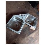 Corner Sink - Width 45" × Depth 18" Widest Point