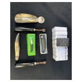 Group of MIsc items including Fish-Knife, Shoe