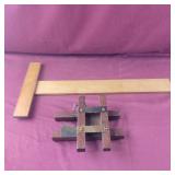 Hand crafted T-Square and Unknown tool possibly