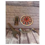 Lot of Items - Cast Iron Wheel, Planer, Vintage