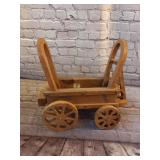 Wooden Wagon Electric Lamp