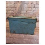 Carolina Blue Carmet Ammo Box with Contents