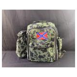 Camo/Rebel Flag Backpack Picnic Bag