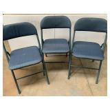3 Folding Chairs