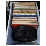 Tote of Record Sleeves, Most Mo LP - Stack of LPs