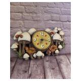 Mushrooms Plastic Wall Clock