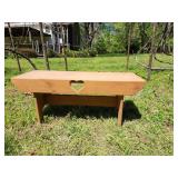 Country bench wooden 36 long 13 wide 15 tall