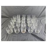 Assorted sizes glasses