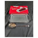 Crystal cranberry set vintage