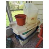 Storage tubs and planter