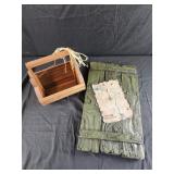 12x21 look out shoals lake clock and small wooden