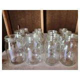 Canning jars, Kerr, Mason 11 ct