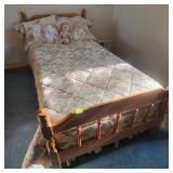 Lt wood Twin Bed Frame 41"Wx38.5"T (headboard)