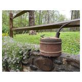 Vintage metal gas can