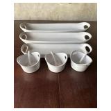 3 piece serving and condiments dishes