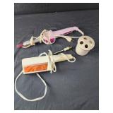 Curling iron, hair dryer, tooth brush holder