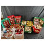 Large lot of christmas ornaments