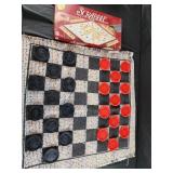 27x27 large checkers, and scrabble game