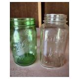 Green ball jar, Atlas Mason