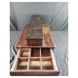 Antique wooden cash drawer