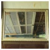 Beveled edge framed mirror 40.5"Wx28.5"T